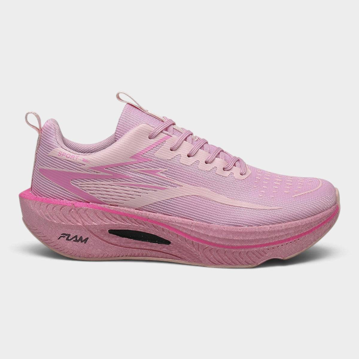 FLAM – Chaussures de running femme à amorti épais – Rose Poudré – vue 1